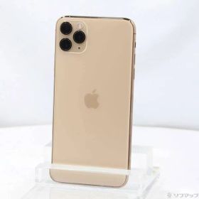 〔中古品〕 iPhone11 Pro Max 64GB ゴールド MWHG2J／A SIMフリー【352】