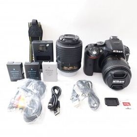 【美品】ニコン Nikon デジタル一眼レフカメラ D5300 ダブルズームキット2 ブラック [10c06]