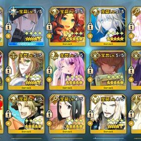 【宝具5×14体】星5鯖100種222体 | FGOのアカウントデータ、RMTの販売・買取一覧