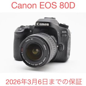 保証付き/デジタル一眼レフカメラCanon EOS 80D標準レンズセット