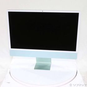 〔中古〕Apple(アップル) iMac 24-inch Mid-2021 MGPJ3J／A Apple M1 8コアCPU_8コアGPU 16GB SSD2TB グリーン 〔13.7 Ventura〕〔377-ud〕