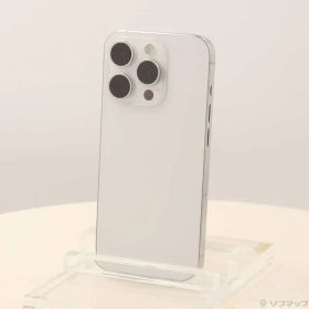 〔中古品〕 iPhone15 Pro 128GB ホワイトチタニウム MTU83J／A SIMフリー【344】