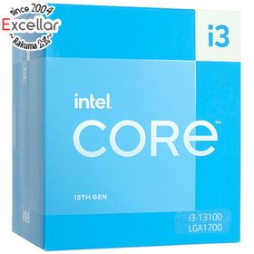 インテル(intel)のCore i3 13100 3.4GHz 12MB LGA1700 SRMBU 元箱あり(PCパーツ)