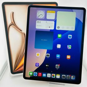 バッテリー良好 iPad Air 第6世代 13インチ M2 128GB シルバー SIMフリー(simロック解除済) 中古 本体 動作確認済 【最短送料無料】A-975