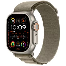 Apple Apple Watch Ultra2 49mm GPS+Cellularモデル MRF03J/A A2986【ナチュラルチタニウムケース/オリーブアルパインループ】 [中古] 【当社3ヶ月間保証】 イオシス