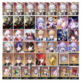 引退垢 ！景元完凸+夜明け前3凸+長夜月+長き夜に輝く星へ+ロビン+光あふれる夜！餅多数 | 崩壊スターレイル(崩スタ)のアカウントデータ、RMTの販売・買取一覧