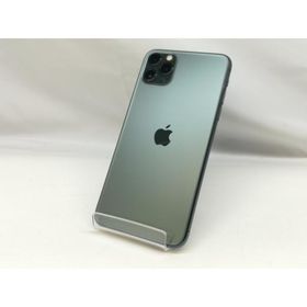 【中古】Apple SoftBank 【SIMロック解除済み】 iPhone 11 Pro Max 64GB ミッドナイトグリーン MWHH2J/A【札幌】保証期間１週間【ランクC】