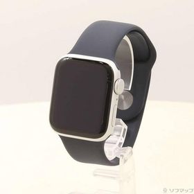 〔中古〕Apple(アップル) Apple Watch SE 第2世代 GPS 40mm シルバーアルミニウムケース ミッドナイトスポーツバンド〔344-ud〕