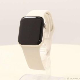 〔中古〕Apple(アップル) Apple Watch SE 第2世代 GPS 40mm スターライトアルミニウムケース スターライトスポーツバンド〔344-ud〕