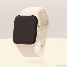 〔中古〕Apple(アップル) 〔展示品〕 Apple Watch SE 第2世代 GPS 40mm スターライトアルミニウムケース スターライトスポーツバンド〔269-ud〕