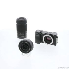 〔中古〕SONY(ソニー) α6000 ILCE-6000Y ブラック ダブルズームレンズキット〔349-ud〕