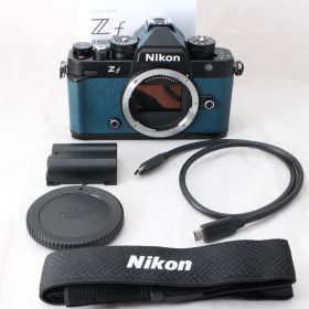 ☆新品級・ショット数4022☆ Nikon Zf ブラック インディゴブルー ボディ プレミアムエクステリア ニコン ミラーレス一眼 Z f #R453