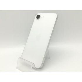 【中古】【赤ロム保証あり】Apple au 【SIMフリー】 iPhone 16e 128GB ホワイト MD1R4J/A【福岡天神】保証期間１ヶ月【ランクA】