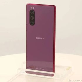 〔中古品〕 Xperia 5 64GB レッド SOV41 auロック解除SIMフリー【352】