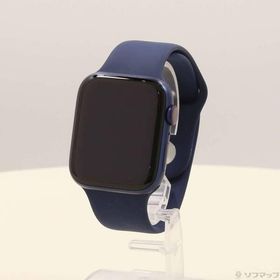 〔中古〕Apple(アップル) Apple Watch Series 6 GPS + Cellular 44mm ブルーアルミニウムケース ディープネイビースポーツバンド〔262-ud〕