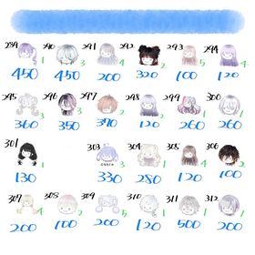 🟦【ダブリス販売】髪の毛④ バラ売り 最安値多数！ | ピグパ(ピグパーティ)のアカウントデータ、RMTの販売・買取一覧