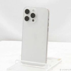 〔中古品〕 iPhone15 Pro Max 1TB ホワイトチタニウム MU703J／A SIMフリー【344】