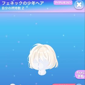 フェネックの少年ヘア | ポケコロのアイテム、RMTの販売・買取一覧