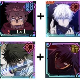 両面宿儺+無下限五条悟+乙骨+伏黒恵+石100000個前後+SSRチケ4枚+SSR廻想 | ファンパレ(呪術廻戦ファントムパレード)のアカウントデータ、RMTの販売・買取一覧