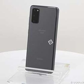 〔中古品（難あり）〕 Galaxy S20 5G 128GB コスミックグレー SC-51A docomoロック解除SIMフリー ［6.2インチ有機EL／Snapdragon 865］〔中古品（難あり）〕 Galaxy S20 5G 128GB コスミックグレー SC-51A docomoロック解除SIMフリー ［6.2インチ有機EL／Snapdragon 865］