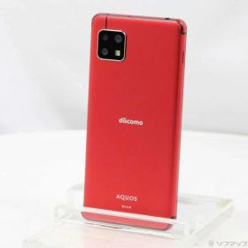 【中古】SHARP(シャープ) AQUOS sense4 64GB レッド SH-41A docomoロック解除SIMフリー 【349-ud】