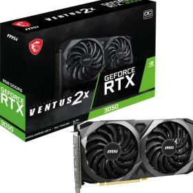 MSI GeForce RTX 3050 VENTUS 2X 8G OC ゲーミンググラフィックスカード - 8GB GDDR6X 1807MHz PCI Express Gen 4 x 8 128ビット 3x DP v 1.4a HDMI 2.1 (4K対応)