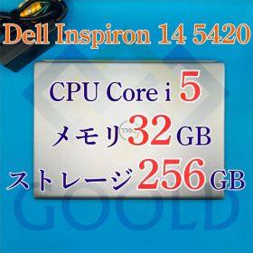 12/16まで全商品3000〜最大6000円OFF ★DELL Inspiron 14 5420 CPU： i5 メモリ：32GB ストレージ：256GB 電源投入回数：150回 使用時間：472時間 商品管理コード：GOOLD_0026