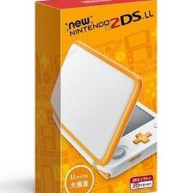 中古ニンテンドー3DSハード Newニンテンドー2DS LL本体 ホワイト×オレンジ