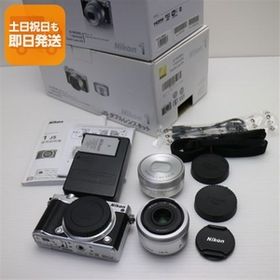 美品 Nikon 1 J5 ダブルレンズキット シルバー 即日発送 ミラーレス一眼 Nikon 本体 あすつく 土日祝発送OK