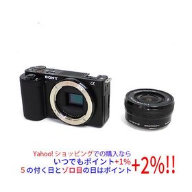 【中古】SONY製 デジタル一眼 VLOGCAM パワーズームレンズキット ZV-E10L ブラック 元箱あり