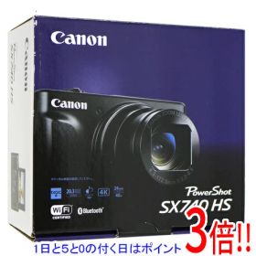 【1日と5.0のつく日、18日はポイント3倍！】【中古】Canon製 PowerShot SX740 HS ブラック 2030万画素 元箱あり