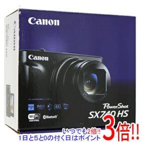 【1日と5.0のつく日、18日はポイント3倍！】【中古】Canon製 PowerShot SX740 HS ブラック 2030万画素 元箱あり
