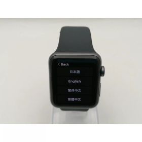 【中古】Apple Apple Watch Series3 42mm GPS スペースグレイアルミニウム/ブラックスポーツバンド MTF32J/A【千葉】保証期間1週間【ランクC】