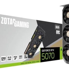 【新品】【代引き不可】 ZOTAC GAMING GeForce RTX 5070 SOLID OC 12GB GDDR7 グラフィックスボード ZT-B50700J-10P VD9074
