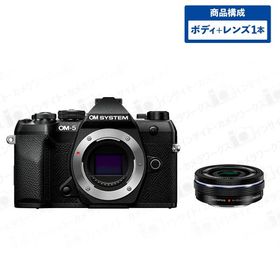 OM SYSTEM OM-5 Mark II ボディ ブラック + オリンパス 標準ズームレンズセット M.ZUIKO DIGITAL ED 14-42mm F3.5-5.6 EZ BLK ブラック オーエム システム