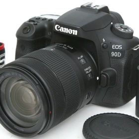 【中古】【美品】キヤノン EOS 90D EF-S18-135 IS USM レンズキット(センサー清掃済） CA01-R2998-3Y2A CANON キヤノン EFマウント EOS 一眼レフ APS-C