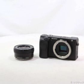 〔中古品〕 α6400 ILCE-6400L パワーズームレンズキット ブラック【262】