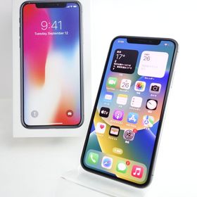 【SIMフリー】iPhoneX 64GB スペースグレイ 電池100％ Appleストア版