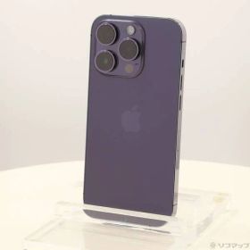 〔中古品〕 iPhone14 Pro 512GB ディープパープル MQ283J／A SIMフリー【344】