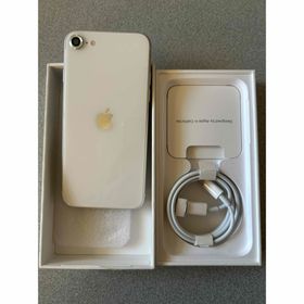 アイフォーン(iPhone)のiPhoneSE3、256GB、美品、ホワイト、スターライト(スマートフォン本体)