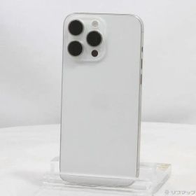 〔中古品〕 iPhone15 Pro Max 256GB ホワイトチタニウム MU6Q3J／A SIMフリー【251】
