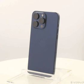 〔中古品〕 iPhone15 Pro Max 512GB ブルーチタニウム MU6X3J／A SIMフリー【305】