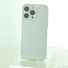 〔中古品〕 iPhone15 Pro Max 256GB ホワイトチタニウム MU6Q3J／A SIMフリー【247】