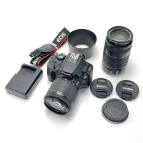 ☆☆【中古】CANON キャノン EOS KISS X7 ダブルズームキット デジタル一眼レフ Bランク