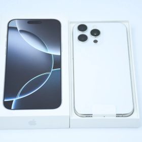 【新品同様＊バッテリー100％】SIMフリー iPhone16 Pro Max 256GB ホワイトチタニウム