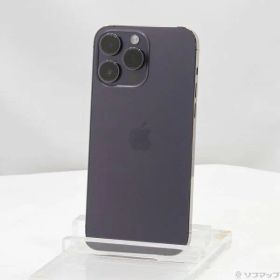 〔中古品〕 iPhone14 Pro Max 512GB ディープパープル MQ9J3J／A SIMフリー【258】