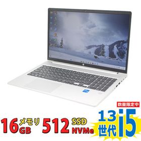 フルHD 15.6型 美品 HP ProBook 450 G10 Windows11 / 第13世代Core i5-1334u 16GB 爆速NVMe 512GB-SSD カメラ 無線Wi-Fi6 Office付き 税無