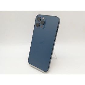 【中古】Apple au 【SIMロック解除済み】 iPhone 12 Pro Max 128GB パシフィックブルー MGCX3J/A【鹿児島中町】保証期間1ヶ月【ランクC】
