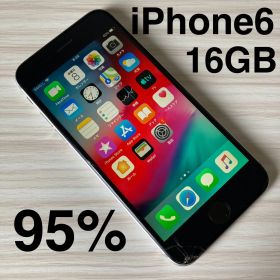 iPhone6 16GB SPACEGLAY バッテリー95% SoftBank