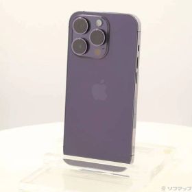 〔中古品〕 iPhone14 Pro 128GB ディープパープル MQ0F3J／A SIMフリー【349】